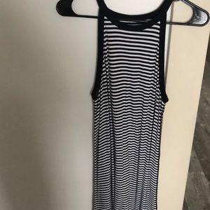 Black and white striped old navy dress